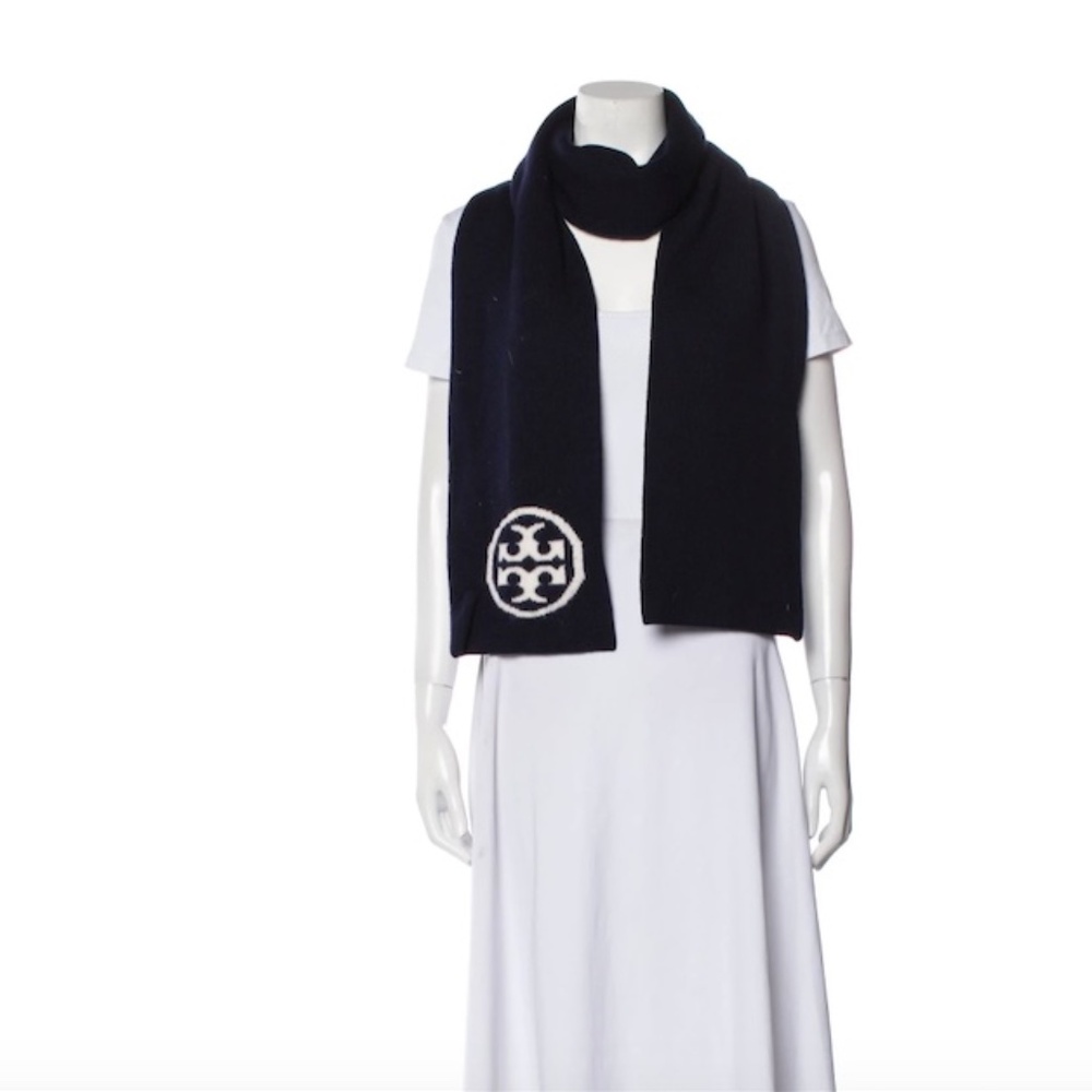 Tory Burch Logo Wool scarf